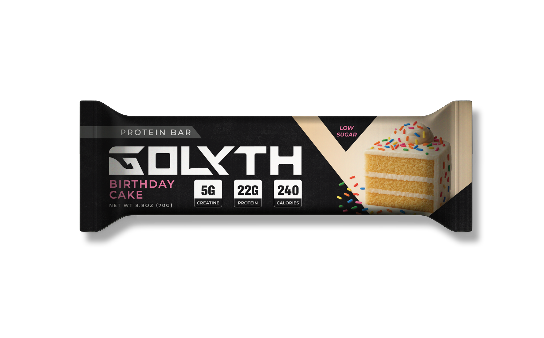 GOLYTH Birthday Cake Protein Bar