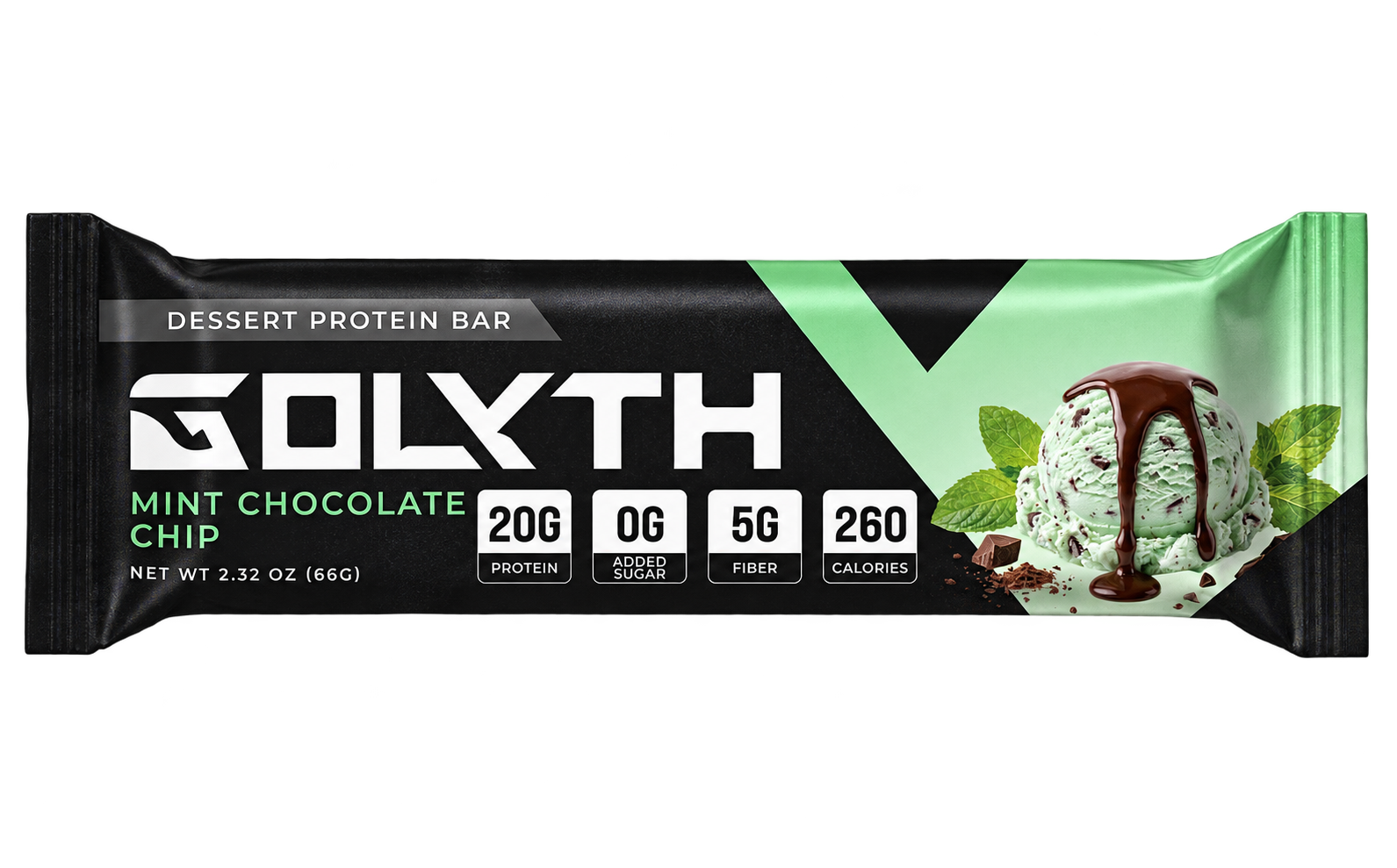 GOLYTH Mint Chocolate Chip Protein Bar